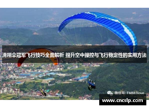 滑翔伞冠军飞行技巧全面解析 提升空中操控与飞行稳定性的实用方法